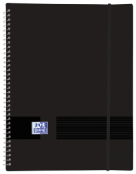 OXFORD LIVE & GO A4 Tapa de Plástico Opaco Carpeta de Fundas Espiral 30 Fundas Negro