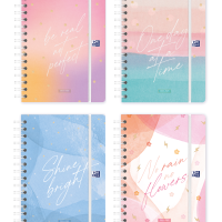 Agenda Oxford Stella 2022 A5 Vista Semanal - Tapa Extradura, Espiral, 15x21 Cm, Compatible Con App Scribzee